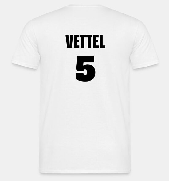 T-shirt personalizzata di Sebastian Vettel (5)  -  XL